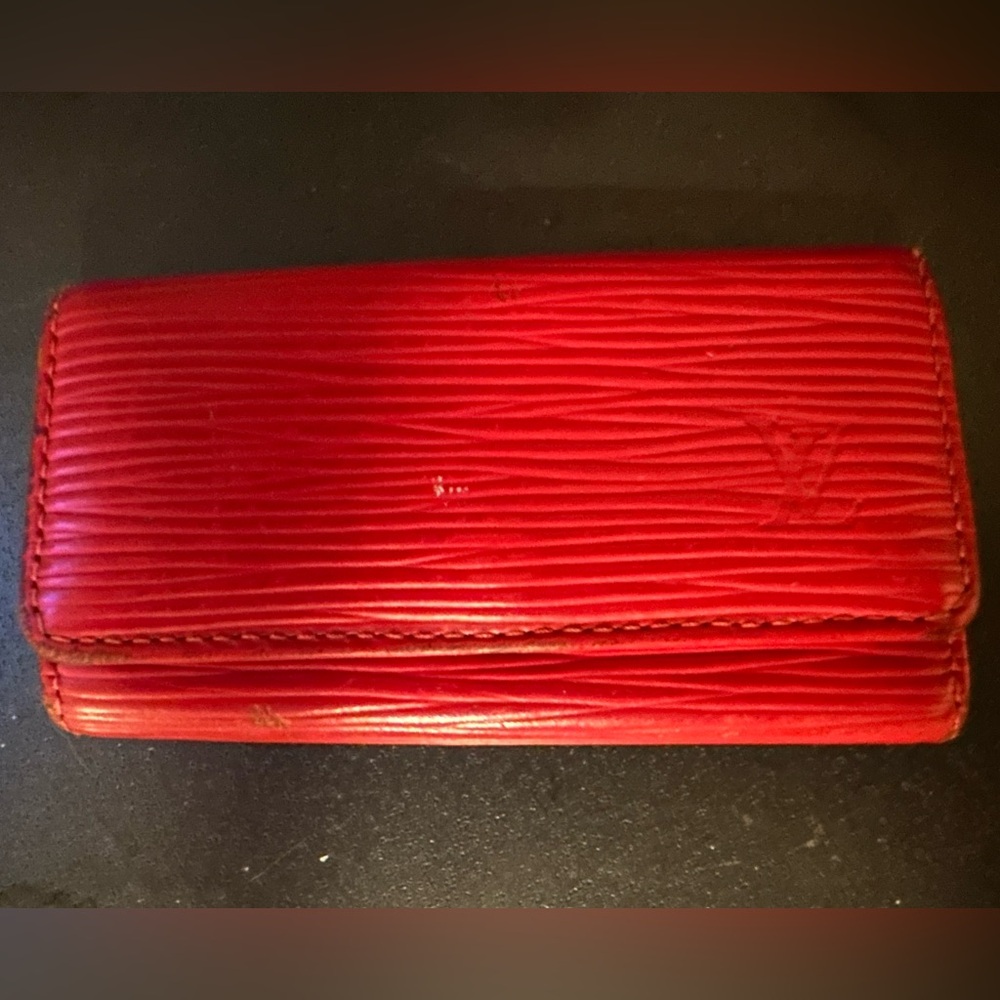Louis Vuitton Red Epi Leather Key Holder